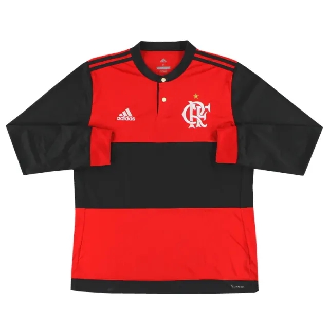 2017 Flamengo adidas Home Shirt #78 L/S L - Central & South American Clubs / Excellent 