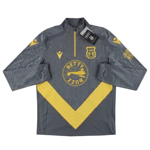2024-25 Wrexham Macron 1/4 Zip Training Top *w/tags* - Wrexham / w/tags 