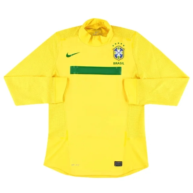 2011 Brazil Nike Player Issue Home Shirt L/S *As New* L - Brazil / As New 