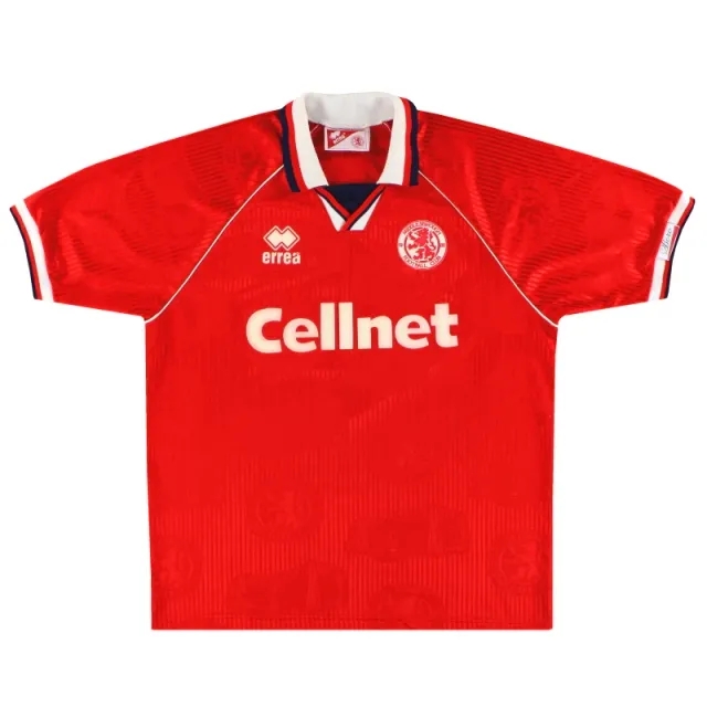 1995-96 Middlesbrough Errea Home Shirt XL - Middlesbrough / Excellent 