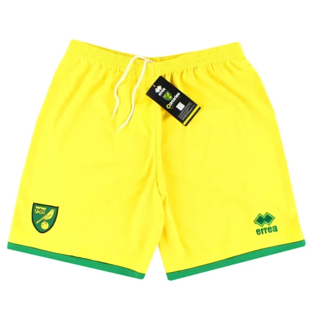 2015-16 Norwich City Errea Home Shorts *w/tags* - Norwich City / w/tags 