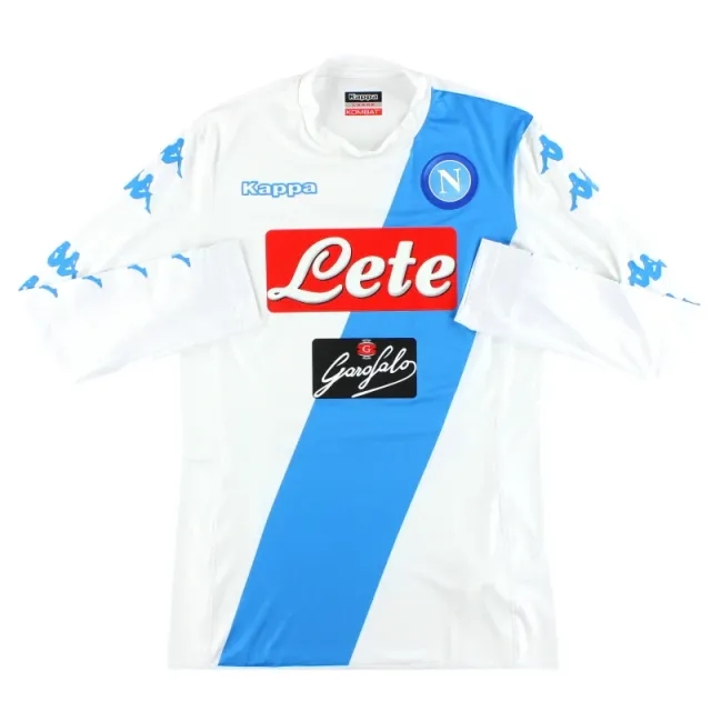 2016-17 Napoli Kappa Authentic Away Shirt L/S *Mint* L - Napoli / Excellent 