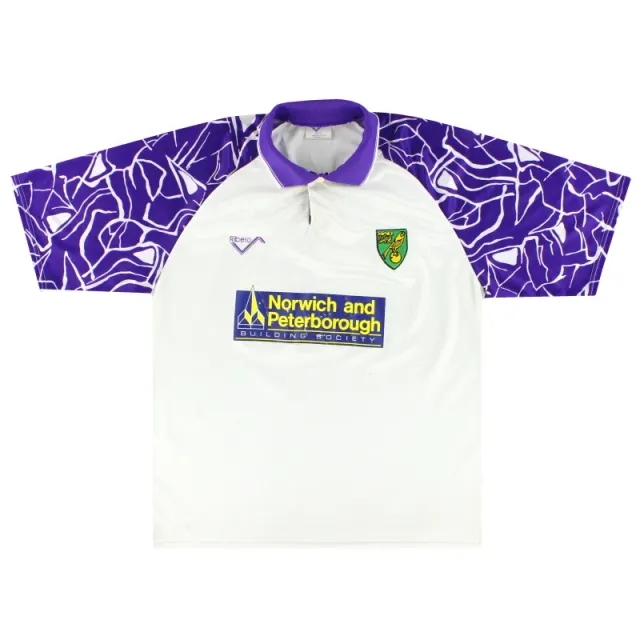 1992-94 Norwich City Ribero Away Shirt XL - Norwich City / Very Good 