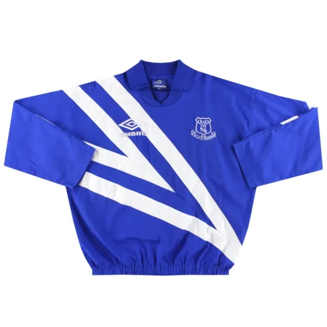1991-93 Everton Umbro Drill Top XL - Everton / Very Good 