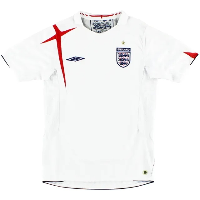 2005-07 England Umbro Home Shirt M - England / Good 