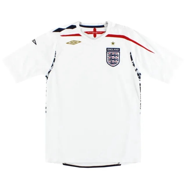 2007-09 England Umbro Home Shirt XL - England / Very Good 