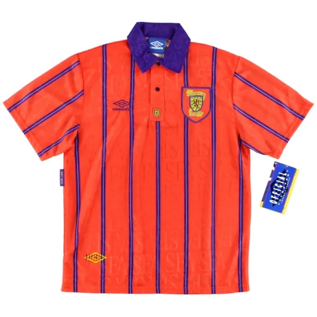 1993-95 Scotland Umbro Away Shirt *w/tags* M - Scotland / w/tags 