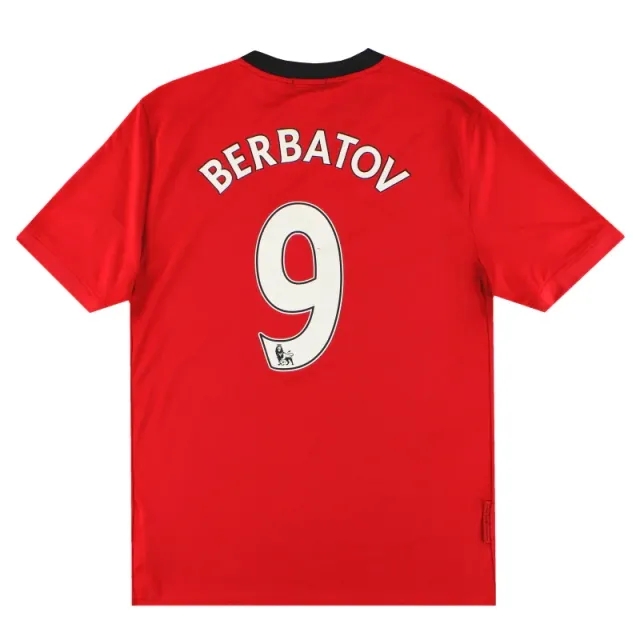 2009-10 Manchester United Nike Home Shirt Berbatov #9 L - Manchester United / Excellent 