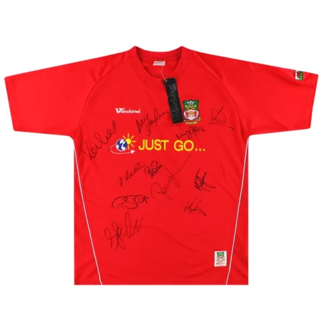 2005-06 Wrexham Vandanel 'Signed' Home Shirt *w/tags* L - Wrexham / w/tags 
