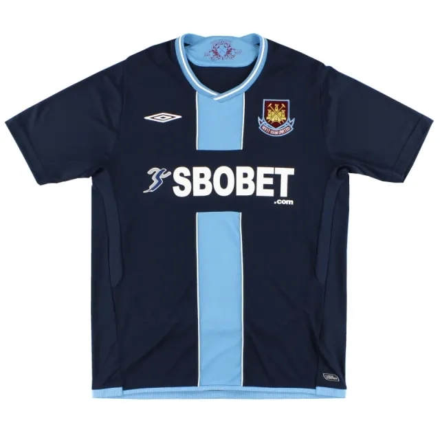 2009-10 West Ham Umbro Away Shirt XXL - West Ham / Excellent 