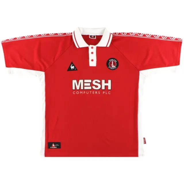 1998-00 Charlton Le Coq Sportif Home Shirt S - Charlton Athletic / Excellent 