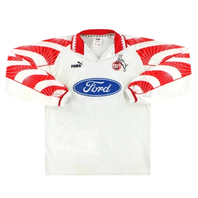 1996-97 FC Koln Puma Home Shirt L/S XL - Other German Clubs / Excellent 