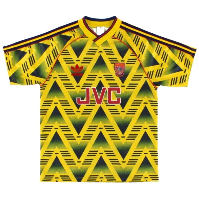 1991-93 Arsenal adidas Away Shirt L - Arsenal / Very good 