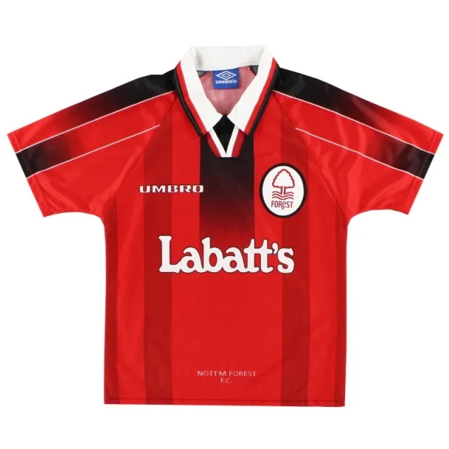 1996-97 Nottingham Forest Home Shirt L.Boys - Nottingham Forest / Excellent 