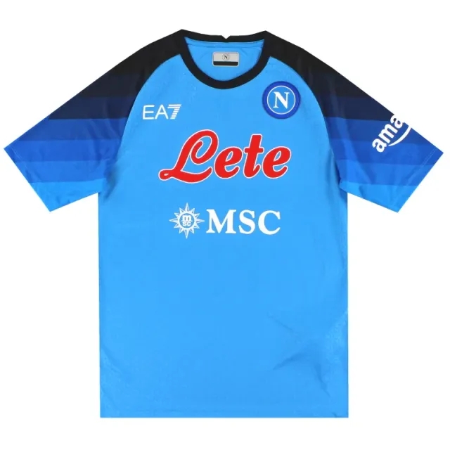 2022-23 Napoli EA7 Basic Home Shirt - Napoli / Excellent 
