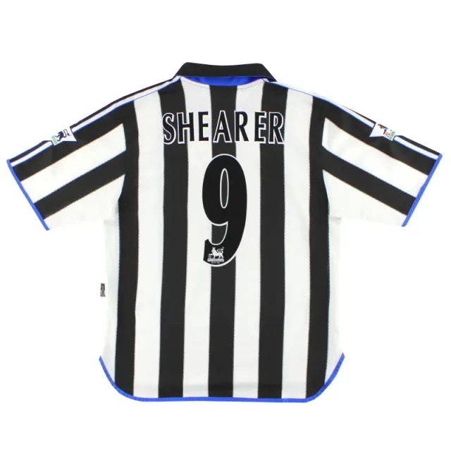 2000-01 Newcastle United adidas Home Shirt Shearer #9 L - Newcastle United / Excellent 