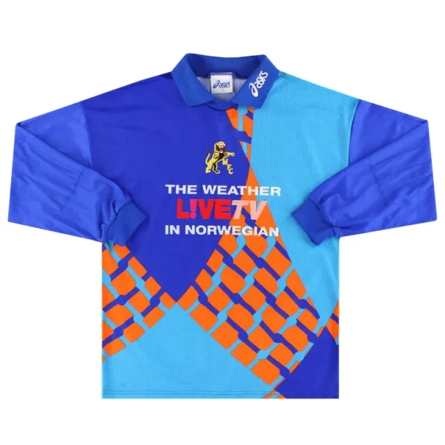 1997-99 Millwall Asics Goalkeeper Shirt M - Millwall / Excellent 