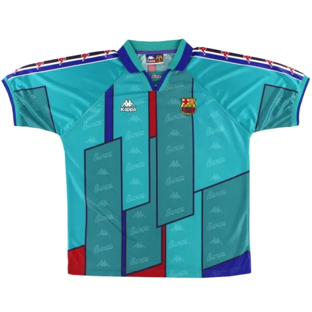 1995-97 Barcelona Kappa Away Shirt *Mint* M - Barcelona / Mint 