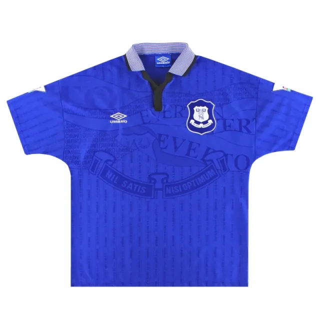 1995-97 Everton Umbro Home Shirt L - Everton / Excellent 