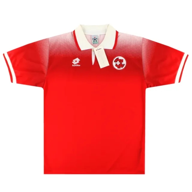 1996-98 Switzerland Lotto Home Shirt *w/tags* L - Switzerland / w/tags 