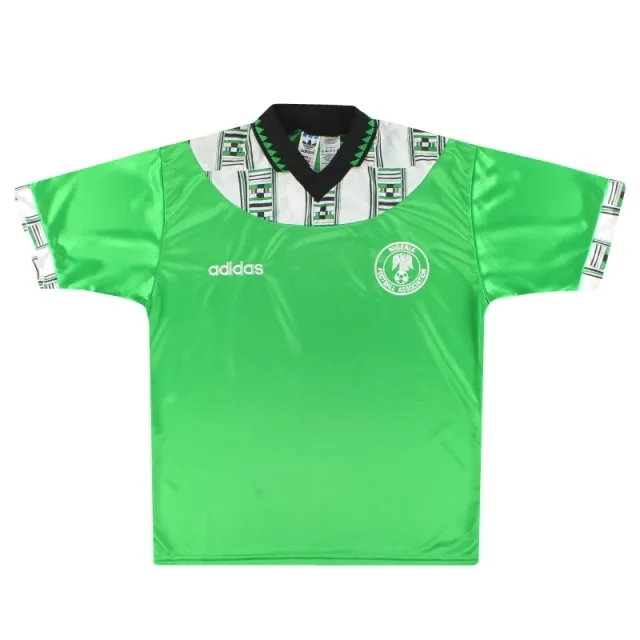 1994-95 Nigeria adidas Home Shirt *As New* M - Nigeria / As New 