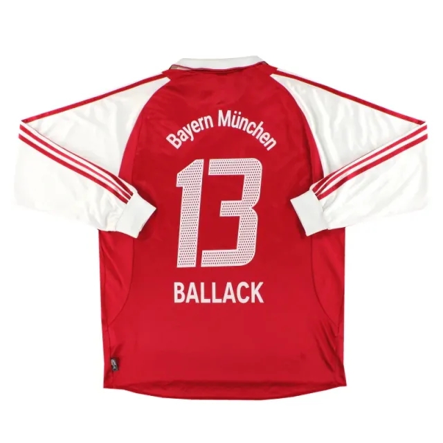 2003-04 Bayern Munich adidas Home Shirt Ballack #13 L/S XL - Bayern Munich / Excellent 