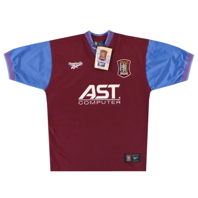 1997-98 Aston Villa Reebok Home Shirt *w/tags* M - Aston Villa / w/tags 