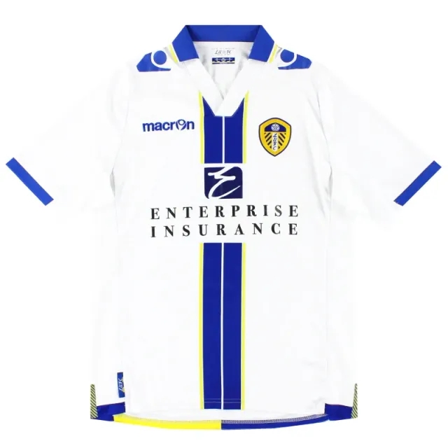 2013-14 Leeds Macron Home Shirt M - Leeds / Excellent 