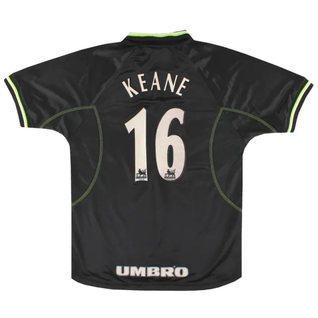 1998-99 Manchester United Umbro Third Shirt Keane #16 XL - Manchester United / Excellent 
