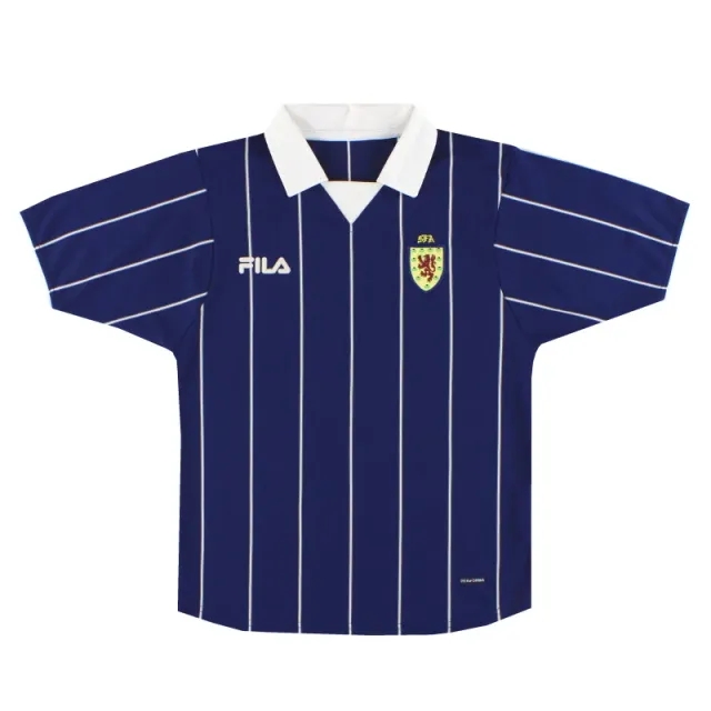 2002-03 Scotland Fila Home Shirt Y - Scotland / Excellent 