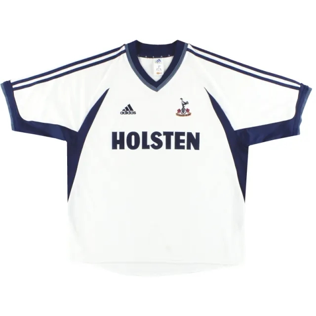 2001-02 Tottenham adidas Home Shirt L - Tottenham Hotspur / Very Good 