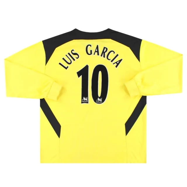 2004-06 Liverpool Reebok Away Shirt Luis Garcia #10 L/S XL - Liverpool / Excellent 