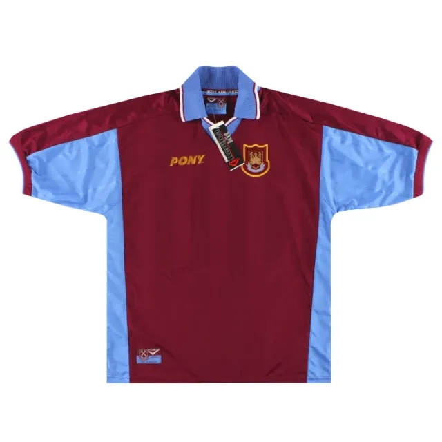 1997-98 West Ham Pony Home Shirt *w/tags* L - West Ham / w/tags 