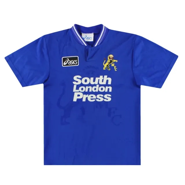 1996-97 Millwall Asics Home Shirt L.Boys - Millwall / Very Good 