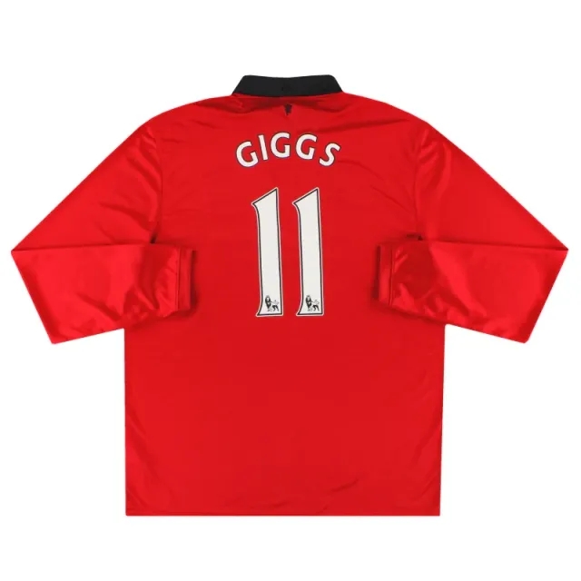 2013-14 Manchester United Nike Home Shirt Giggs #11 L/S XL - Manchester United / Excellent 