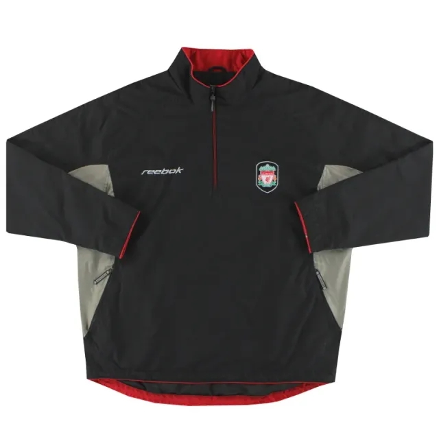 2002-04 Liverpool Reebok 1/2 Zip Training Top XL - Liverpool / Excellent 