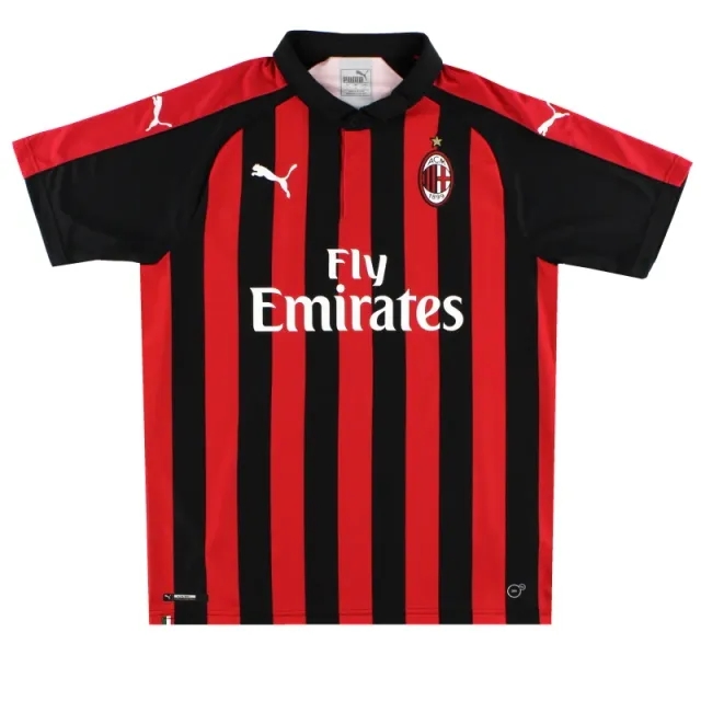 2018-19 AC Milan Puma Home Shirt L - AC Milan / Excellent 