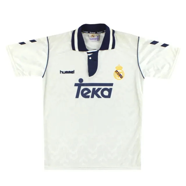 1992-93 Real Madrid Hummel Home Shirt *Mint* M - Real Madrid / Mint 
