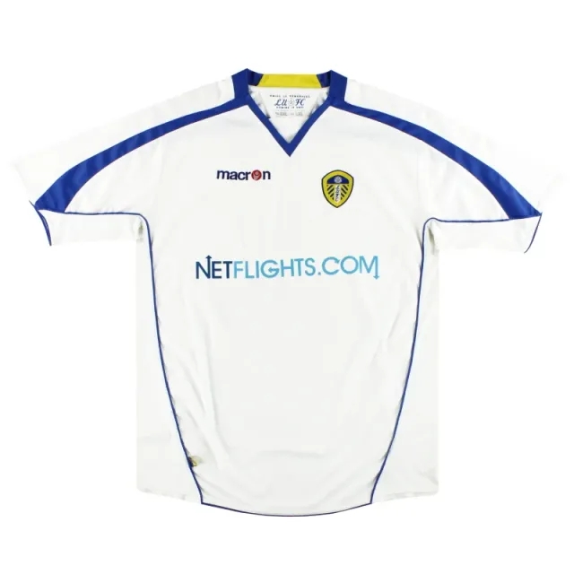 2008-09 Leeds Macron Home Shirt L - Leeds / Excellent 