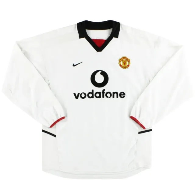 2002-03 Manchester United Nike Away Shirt L/S S - Manchester United / Excellent 