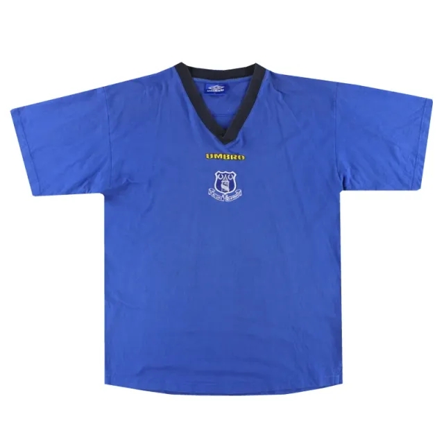 1997-99 Everton Umbro Leisure Tee XL - Everton / Excellent 