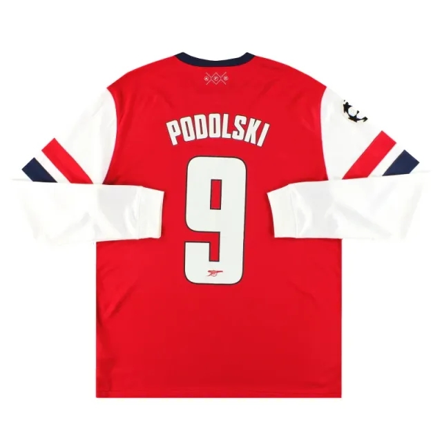 2012-14 Arsenal Nike Home Shirt L/S Podolski #9 L - Arsenal / Very Good 