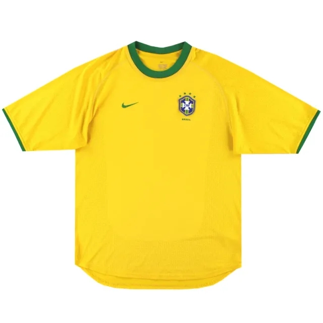 2000-02 Brazil Nike Home Shirt *Mint* XXL - Brazil / Mint 
