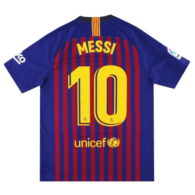2018-19 Barcelona Nike Home Shirt Messi #10 *Mint* M - Barcelona / Mint 