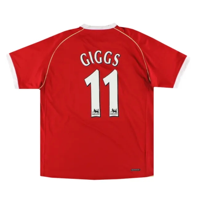 2006-07 Manchester United Nike Home Shirt Giggs #11 L - Manchester United / Very Good 