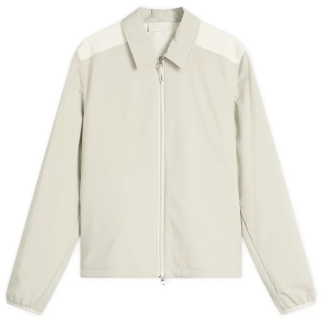 Moncler Men's Nylon Seersucker Shirt White