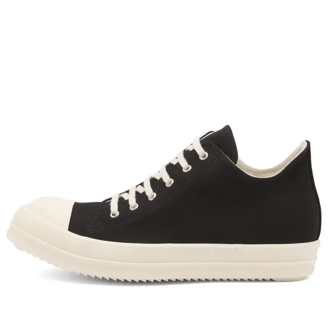 Rick Owens DRKSHDW Men's Low Sneaks Black/Milk/Milk