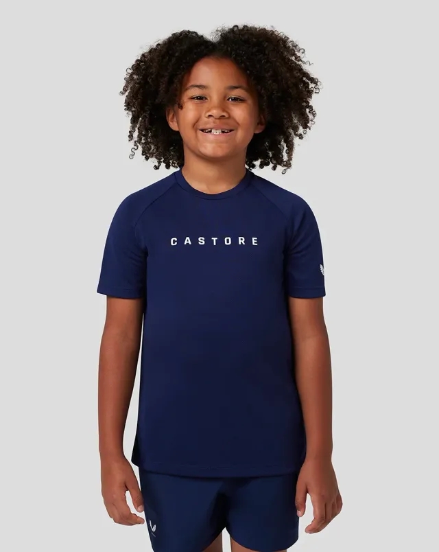 Castore Junior Short Sleeve Raglan T-shirt - Navy
