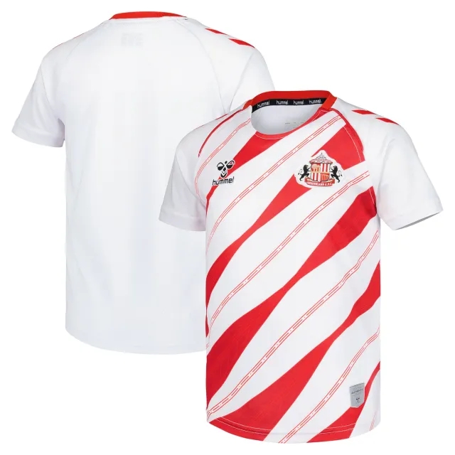 Sunderland Hummel Home Pre-Match Jersey - White - Kids