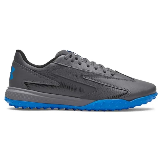Under Armour  Shadow Turf 3 Unisex Soccer Shoes Castlerock / Black / Blue Atlantis 9.5